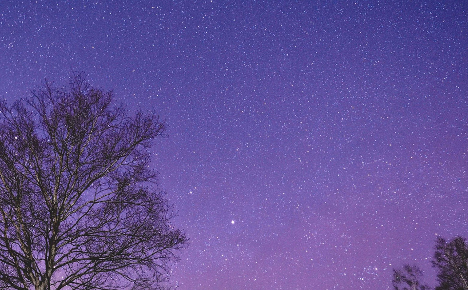 満天の星の丘から見える星空